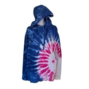 Ivory Ella Heritage Midnight Burst Tie Dye OVERSIZED Hoodie Size Small